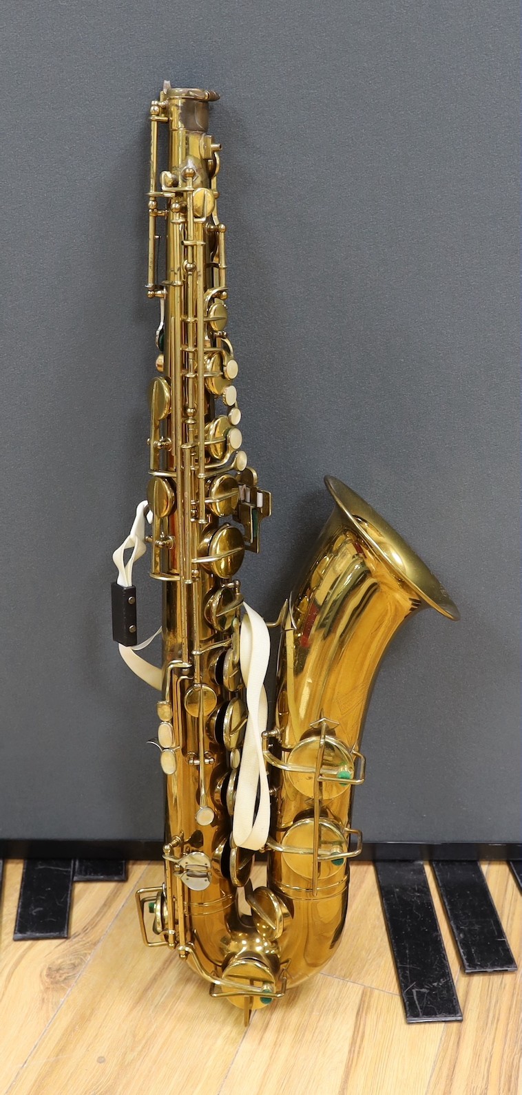 A cased Selmer Pennsylvania special tenor saxophone